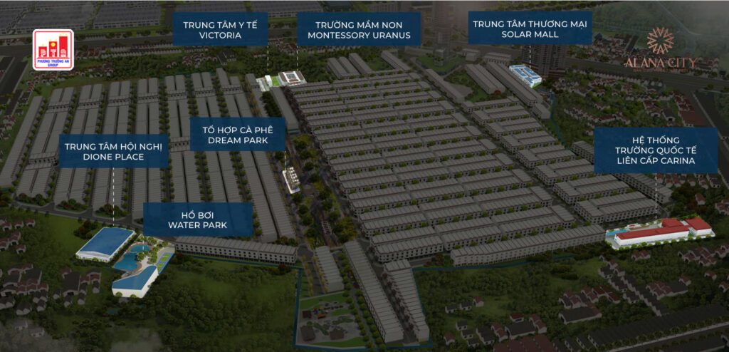 39 tiện ích nội khu dự án Alana City đã hoàn thiện 90%